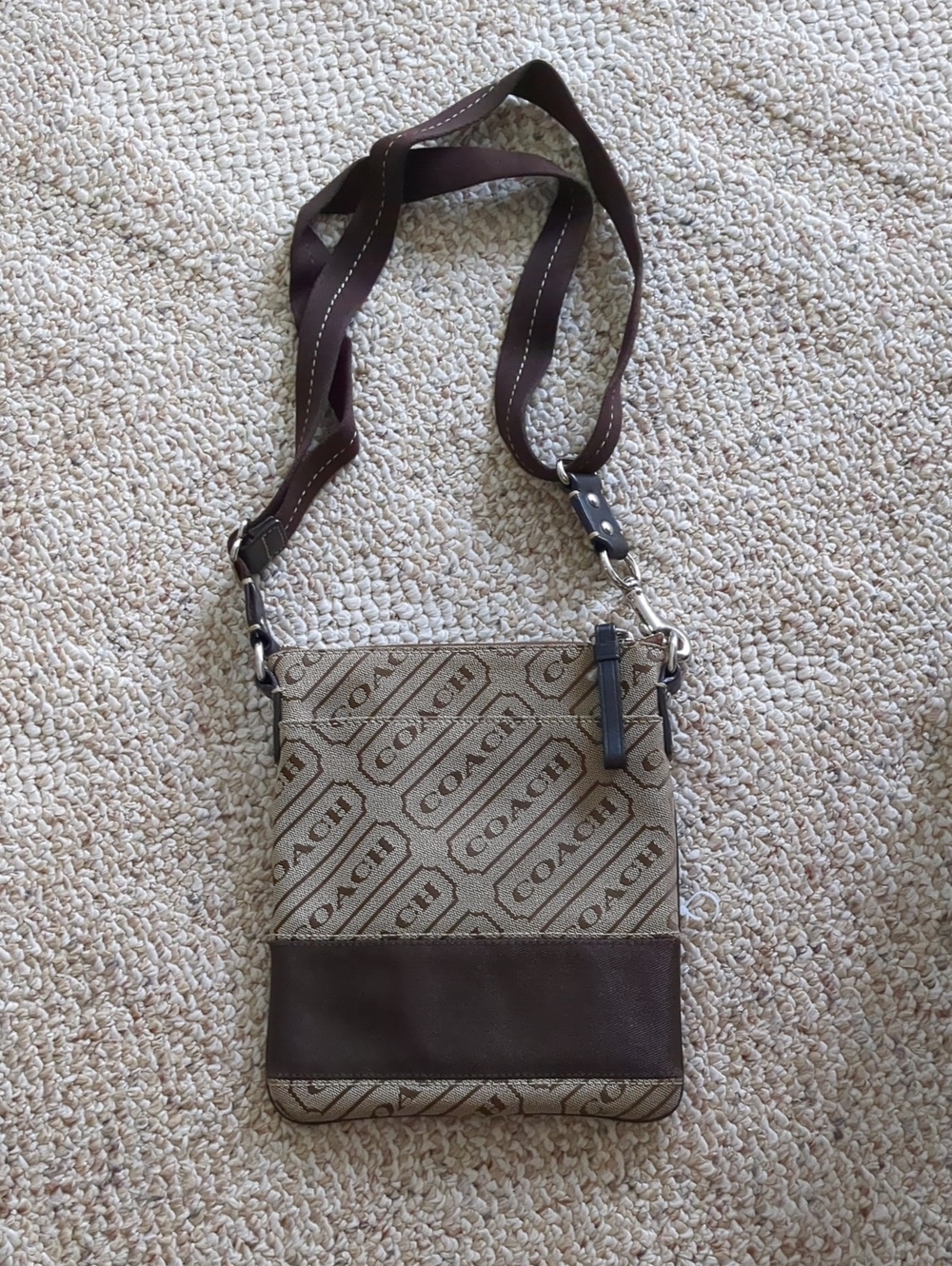 Coach Word Signature Crossbody Bag